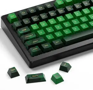 PBT Keycaps,XVX Maple Leaf Theme PBT Dye-Sub Keycaps Set, Cherry Profile Ke ycaps for 65%/75%/100% Mechanical Keyboards (Compatible with Gateron & Cherry MX Switches)