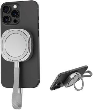 Mukiya M.2 2230 NVMe SSD Enclosure with Kickstand, Aluminum External SSD Case Compatible with MagSafe for iPhone 16/15 Seris, Galaxy S25/S24/S23,Tablet,Computer,USB-C Gen 2(SSD Not Included)