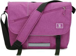 OIWAS Messenger Bag for Women Crossbody 15.6 Inch Laptop Satchel Bags for Women Shoulder Bag Large Briefcase Computer Bag Work Travel Purple