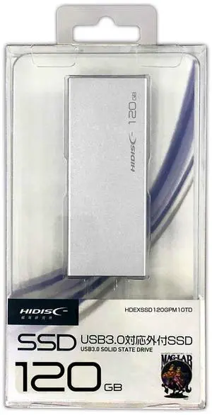 HIDISC USB 3.0 Portable SSD 120GB HDEXSSD120GPM10TD