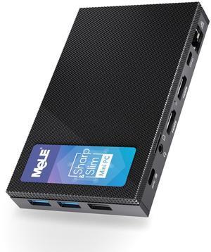 MeLE Mini PC Quieter 4C N100 NO OS Fanless Mini Computers, 16GB RAM, 512GB Storage, 2.4/5G Wi-Fi, Full-Functional USB-C, 4K Triple Display Desktop on Home, Office, Education, Astrophotography