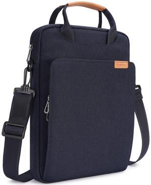 NIDOO Laptop Shoulder Bag for 13" MacBook Air Pro M1 M2 / 12.9" iPad Pro M2 M1 / 13" Surface Pro X 7 8 9, Vertical Computer Sleeve Carrying Case Messenger for 13.3" Galaxy Pro 360 / Tab S8+ / Dell XPS