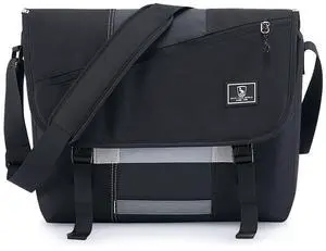 OIWAS Messenger Bag for Men, 15.6 Inch Laptop Crossbody Bags Women Casual Satchel Shoulder Bag College Travel Office Briefcase