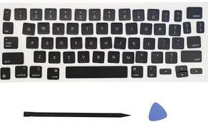 Replacement US Keyboard Full Set of Keycap Keys and Tool Applicable for ipad Pro/Air 11/13" Magic Keyboard (MKH-1 Black)