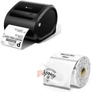 Phomemo Thermal Label Printer, 4x6 Bluetooth Label Printer for Small Business & Packages, D520BT Shipping Label Printer Compatible with Android, iOS, PC, , Shopify, USPS, 2" Circle Thermal Label