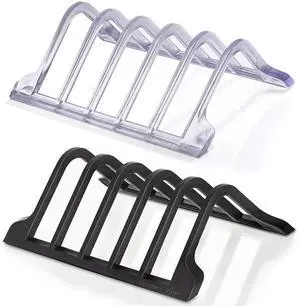 Prosumer's Choice Universal 5 Tablet and Smartphone Charging Organizer Rack Bundle Pack (Clear & Black(