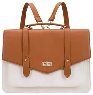 seyfocnia Briefcase for Women, 15.6 inch Laptop Bag Messenger Bag for Women Shoulder Bag-Brown