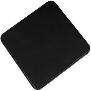 Castle Moat Mouse Pad Durable Genuine Leather, Easy to Clean Computer Mouse Pad with Non-Slip Rubber Base for Home and Office (No Logo)