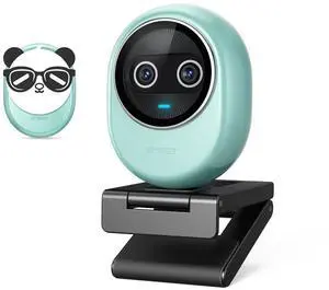 EMEET Piko+ Webcam 4K, World's 1st Dual-Camera AI-Powered 4K Camera, 1/2.55'' Sony Sensor, 3 Mics&3 Sound Modes, Panda Magnetic Privacy Cover, USB C-C&C-A, Ideal for Livestreamers and Content Creators