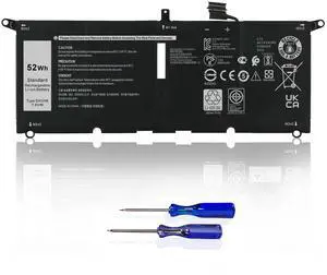 52Wh Dell XPS 9370 Battery DXGH8 for Dell XPS 13 9380 2019 Inspiron 13 7390 7391 5390 5391 Inspiron 14 7490 Latitude 3301 Vostro 5390 5391 Replacement Battery 0H754V G8VCF6C HK6N5 P113G001 P82G001