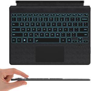 Surface Pro Keyboard, Magnetic Wireless Type Cover for Microsoft Surface Pro 7 6 5 4 3 7 Plus, 7 Color Backlit Bluetooth Ultra-Slim Portable Keyboard with Trackpad, Rechargeable Battery