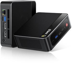 Beelink Mini PC, SER5 MAX Ryzen 7 6800U (8C/16T, Turbo 4.7GHz), 32GB LPDDR5 RAM 1TB PCIe4.0 SSD, Mini Desktop Computers Support 4K Triple Display/WiFi 6/BT5.2/DP+HDMI+USB-C/RJ45 1000M LAN