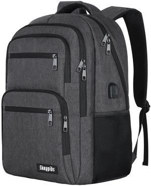 Backpck for Men Women, School Backpack for Boys Girls Teen, 15.6 inch Laptop Back Pack with USB Charger Port, Bookbag with USB Charger for travel, Work backpack,book bag, Mochilas para hombres Black