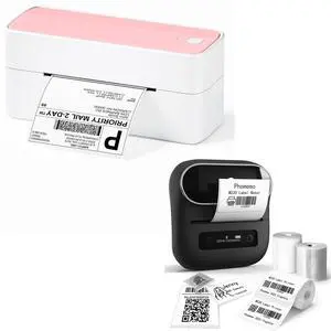 Phomemo M220 Label Maker, 241bt Bluetooth Shipping Label Printer, Compatible with Android and iOS Phone & Laptop