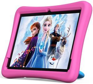 plimpton 2025 Upgraded Kids Tablet, 10 Inch Android 14 Tablet for Kids with Case Included, Octa-Core, Google Kids Space, Parental Control, 4GB+64GB, WiFi, BT5.3, YouTube, Great Gift for Toddler(Pink)