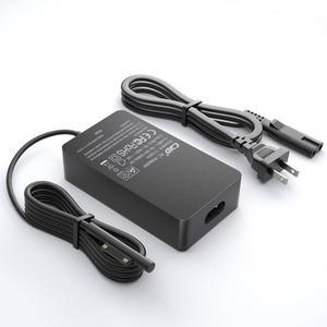 QYD 127W 15V 8A Power Supply Laptop Charger Compatible with Surface Book 3 2 1, Surface Pro 9 8 7+ 7 6 5 4 3 X, Surface Laptop 5 4 3 2 1, Surface Laptop Studio, Surface Go 3 2 1 with 10ft Power Cord