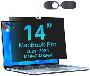 Magnetic Privacy Screen for MacBook Pro 14 Inch (2021-2024, M1, M2, M3,M4 Pro & Max) Removable Laptop Privacy Filter Shield and Matte Anti-Glare Blue Light Protector