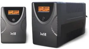 SKE UPS 625VA+1250VA Battery Backup Power Supply Surge Protector 360W+720W Set Intelligent UPS with LCD Uninterruptible Power Supply