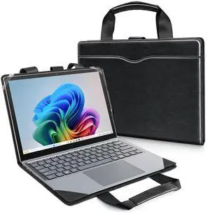 SSS*GRGB Sleeve Case for 13.8-Inch Microsoft Surface Laptop 7(Model: 2036) and 13.5-Inch Surface Laptop 6/5/4/3/2(Models: 1951/1868/1958/1950/1867/1769) with Carrying Strap,Pocket and Pen Holder,Black