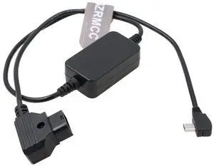 SZRMCC Nucleus Nano Follow Focus Motor or Handwheel Right Angle Micro USB 5V Regulated to D-Tap Power Cable for Tilta