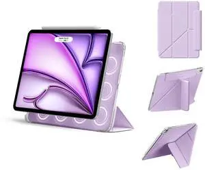Magnetic Case Compatible with iPad Air 4/5th Generation Case(2020/2022), Replacement for iPad Air 11-Inch M2/M3, Lightweight Four-Corner Protective Folio Origami Cover, Can Landscape and Portrait