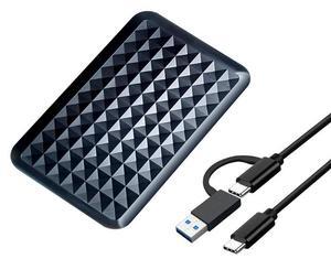 Tianken 750GB Ultra Slim Portable External Hard Drive USB 3.1 Type C 2.5'' HDD Storage for PC, Mac, Laptop, PS4, PS5, Xbox one