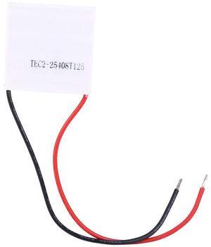 TEC2-25408 Refrigeration Sheet, 40mm x 40mm x 6mm DC 12 Volt 8A Thermoelectric Cooler Cooling Peltier Plate Module, Max Temp Difference 50 C/122 F Double Layer Heatsink Tablets