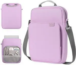 TiMOVO 9-11 Inch Tablet Sleeve Bag with Shoulder Strap for iPad 11-inch A16 2025, iPad 10th Gen. 10.9", iPad 9th/8th/7th Gen. 10.2", iPad Air 11/5th/4th Gen. 10.9", Galaxy Tab A9 Plus 11", Purple