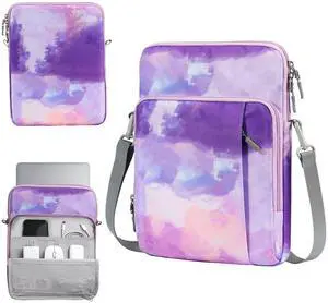 TiMOVO 13.3-14 Inch Laptop Sleeve Carrying Bag with Pockets for iPad Air 13 Inch 2024,iPad Pro 13 Inch 2024,MacBook Air 2022-2018,MacBook Pro M2/M2/M1 Pro/M1 Max,Galaxy Tab S9+/S8+ 12.4",Purple
