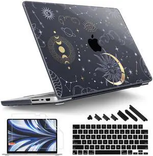 Tuiklol for MacBook Pro 16 M4 Case 2024 2023 2022 2021 Release M4 A3403 A3186 M3 A2991 M2 A2780 M1 A2485 Pro/Max with Retina Display Touch ID Plastic Hard Shell Case + Screen Protector,Magic