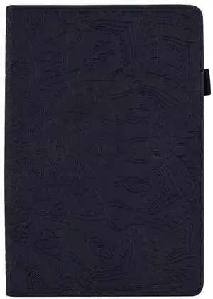 TIPOYOROO Case for Samsung Galaxy Tab S10 Plus 2024 (X820/SM-X826B)/S9 Plus (X810/X816) /S9 FE+(X610/X616) 12.4 Inch 2023 PU Leather Folio Cover Multi-Angle Viewing Auto Sleep/Wake Function- Black