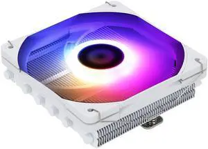 Thermalrlght AXP120-X67 White ARGB Low Profile CPU Air Cooler with Quite 120mm TL-C12015W-S PWM Fan, 6 Heat Pipes, 67mm Height, for AMD AM4 AM5/Intel LGA 1700/1150/1151/1155/1200/2011/2066