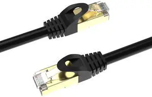 SHD Cat8 Ethernet Cable(3 Pack) Cat8 Network LAN Cable High Speed 40Gbps 2000Mhz SFTP Patch Cord for Modem,Router,PC,Mac,Laptop-10 Feet