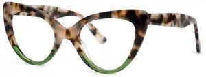VOOGLAM Blue Light Glasses for Women Cute Computer Office with Trending Frame Tortoise Green Glasses