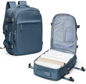 VGCUB Travel Backpack for Women Men Large Work Gym Frontier Airlines Personal Item Bag Business Airport lightweight Daypack Carry on Flight Approved Airplane Backpack Mochilas de Viaje Sapphire Blue