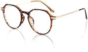 UpaClaire Blue Light Blocking Glasses Women/Men, Computer Gaming Glasses, Reduce Eyes Fatigue (Leopard)