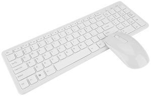 Keyboard and Mouse Sets, High Sensitivity no Delay Keyboard and Mouse, 108 Keys Multi-Functional 2.4G Keyboard Mouse Combo(White)