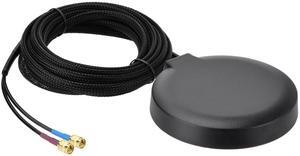 SUPERBAT 4G LTE Cellular GPS Adhesive Magnetic Mount Combination Antenna with SMA Male Connector for 4G LTE Industrial Gateway Mobile Router Trail Camera Gateway Modem Vehicle Car Truck Bus Van