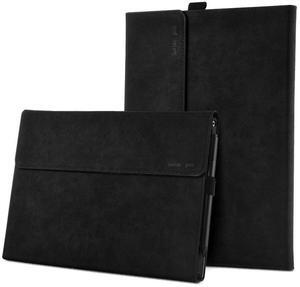 xisiciao Case for Surface Pro 7 Plus/Pro 7 / Pro 6 / Pro 5 / Pro 4 with Stylus Holder, Multiple Angle Polyester Slim Lightweight Cover, Compatible with Type Cover Keyboard