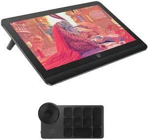 XPPen 4K UHD Artist Pro 19 Gen2 Drawing Tablet with Screen, 156% sRGB Graphic Tablet with Mini Keydial ACK05 Wireless Shortcut Keyboard