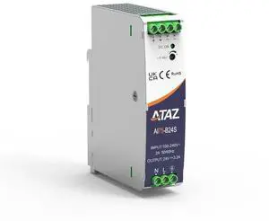 75W Din Rail Power Supply, 3.2A 24V Output, AC/DC Power Supply with DC OK Function