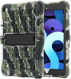 XZC Case for iPad 6th Generation/5th Generation (9.7 inch 2018/2017 Model)/iPad Air 2 Case/iPad Pro 9.7 Case Shockproof Cover with Pencil Holder and Strap (Camouflage)
