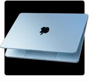 Soonjet for MacBook Air 15 inch Case M4 M3 M2 2025 2024 2023 [Official SkyBlue] [100% Match Official Color] Protective Hard Shell Matte Cover for Laptop A3241 A3114 A2941 - Sky Blue Clear