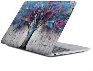 Yicomon Compatible with MacBook Air 13 inch Case 2020 2021 M1 A2337 A2179 A1932, Plastic Hard Shell Case for Mac Air 13 with Touch ID (2018-2021) - Blue Tree Splash Ink Flying Eagle
