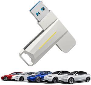 SUMK 3.2 USB Flash Drive for Tesla Model 3/Y/S/X, [Universal Model] 128GB, 200MB/S Memory Stick Compatible for Car Audio System & Dashcam Sentry Mode, Laptop, Tablet, Smart TV and Gaming Console