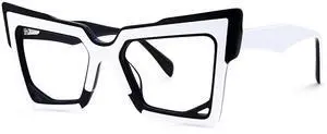 Zeelool Fashion Cat Eye Blue Light Blocking Glasses for Women Alva JGA256766-01 White