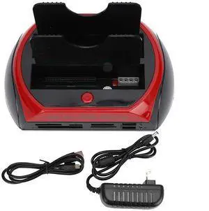 Tosuny 2.5"/3.5" HDD All in 1 HDD Hard Drive Docking Station, 2.5" / 3.5" SATA IDE HDD Docking Station, Support All 2.5/3.5" SATA & IDE Hard Disk, Compatible with USB 1.1, USB 2.0 SATA l