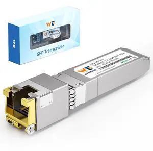 WTSFOPTC 10G SFP+ to RJ-45 Transceiver, 1.25/2.5/5/10G-T Copper SFP+ CAT6a Module, Auto-Negotiation, Up to 30m, for Cisco SFP-10G-T-S, Ubiquiti UniFi UF-RJ45-10G, TP-Link, Netgear and More