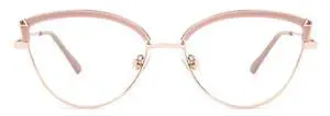 Zeelool Cat Eye Blue Light Blocking Glasses Metal Frame for Women ZJGX672183-03B Pink