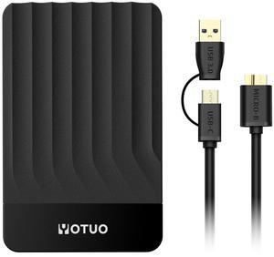 YOTUO Portable External Hard Drive Storage Expansion Mobile HDD USB 3.0 for PC, Mac, Desktop, Laptop, PS4, PS5, Xbox One X/S, Xbox 360, Xbox Series X/S, Office & Game (Black, 750GB)